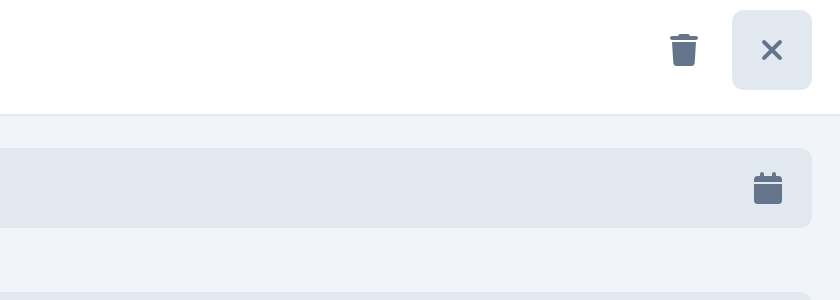 Delete control on an invoice line